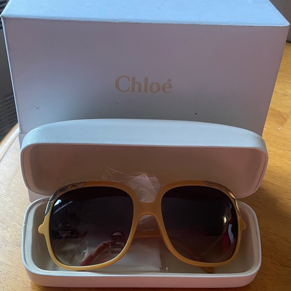 Chloe Gold-Toned Sunglasses
